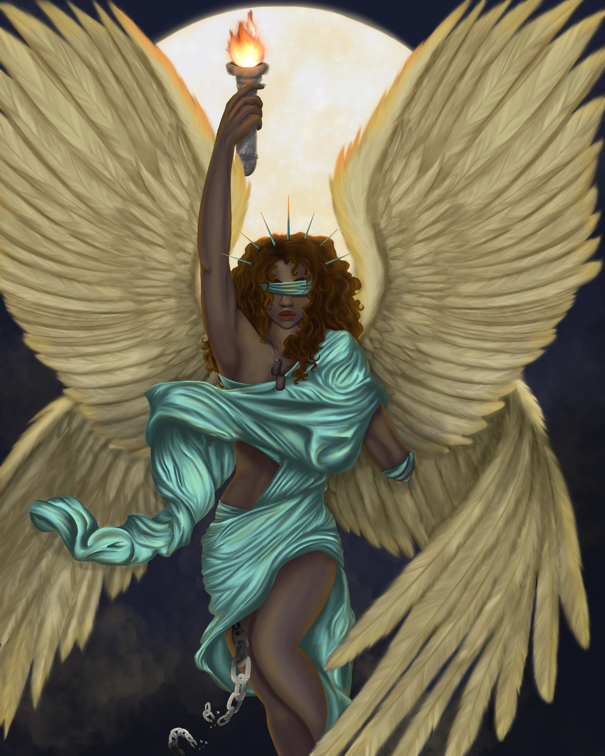 “Mother of Exiles” America is liberty, justice, and freedom for ALL. You don’t get to pick and choose. It’s written on her “ her name, Mother of Exiles... give me your tired, your poor, your huddled masses yearning to be free..”. 

 2021