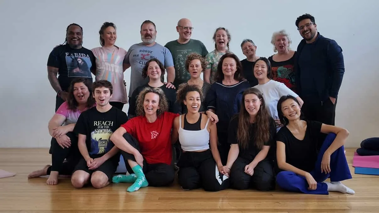 Group of people who attended Fitzmaurice Voice Work intensive in Melbourne