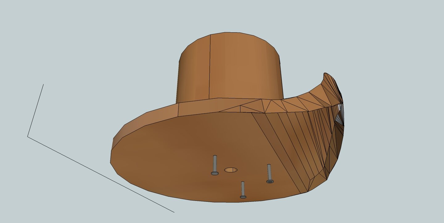 Top hat pen holder