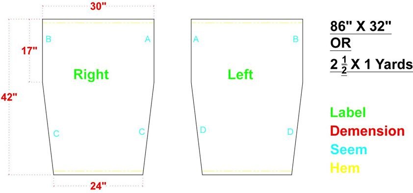 Sewing pattern for pants