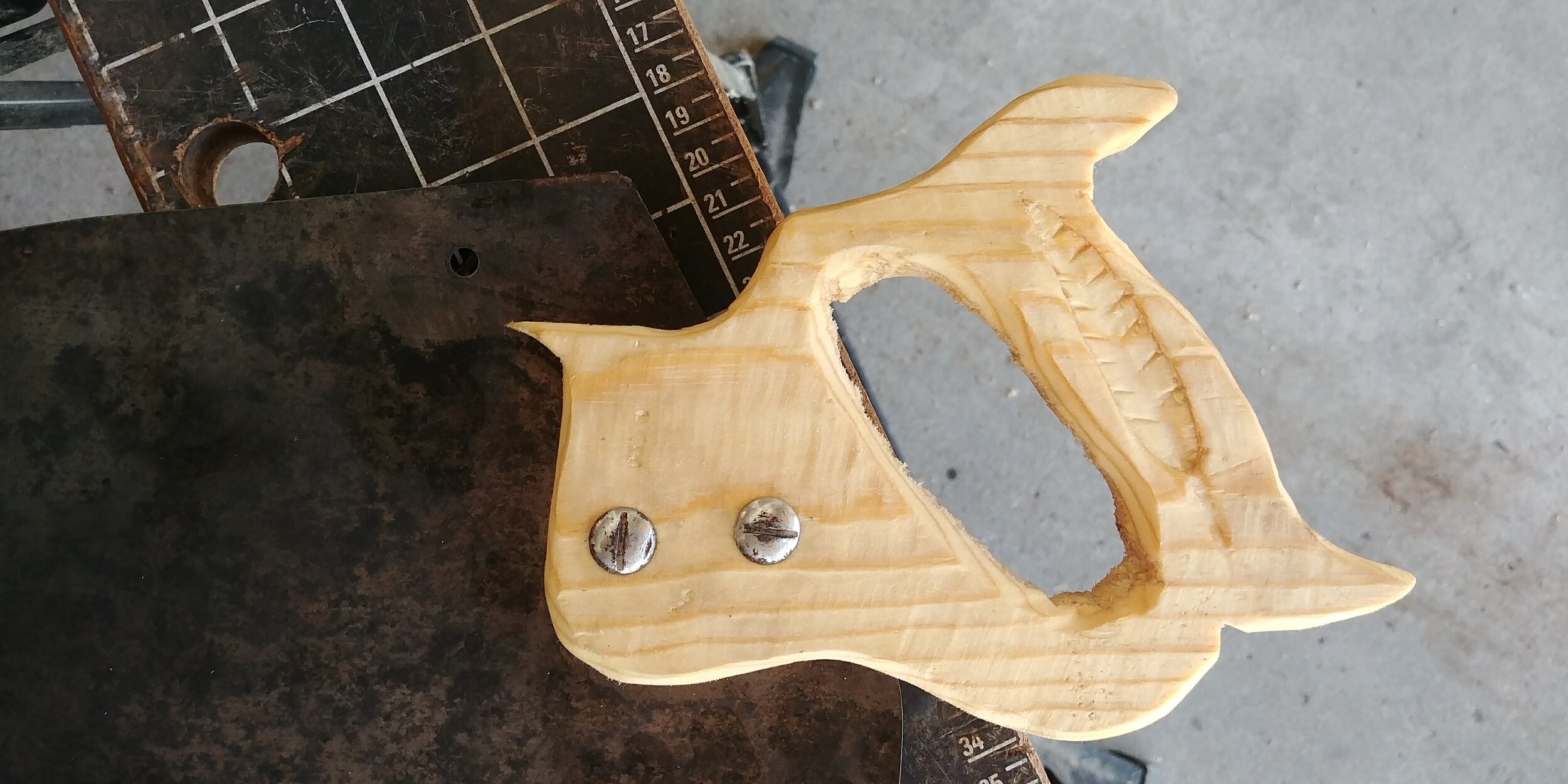 Replacement push-saw handle