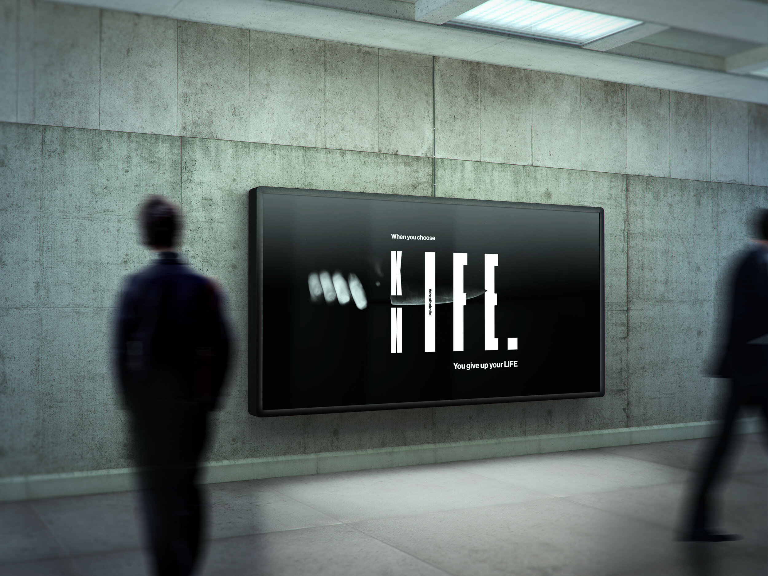 D&AD NEWBLOOD 2021, Digital Billboards.
This piece is part of an advertising campaign for Key4Life, an organisation that seeks to help rehabilitate young offenders and offer them a new start in life. The brief challenged me to cut through the commer