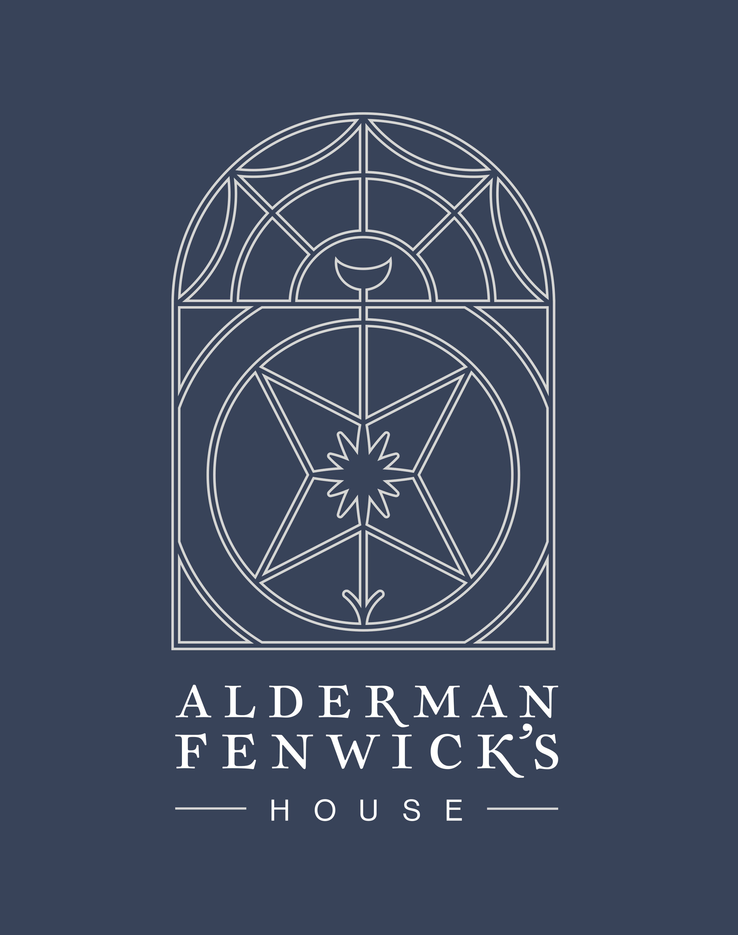 ALDERMAN FENWICK'S HOUSE, Logo.
The client tasked me with designing an identity for a historical building located in the centre of Newcastle as they are undergoing renovations for new boutique office and event spaces. The central line work is
insp