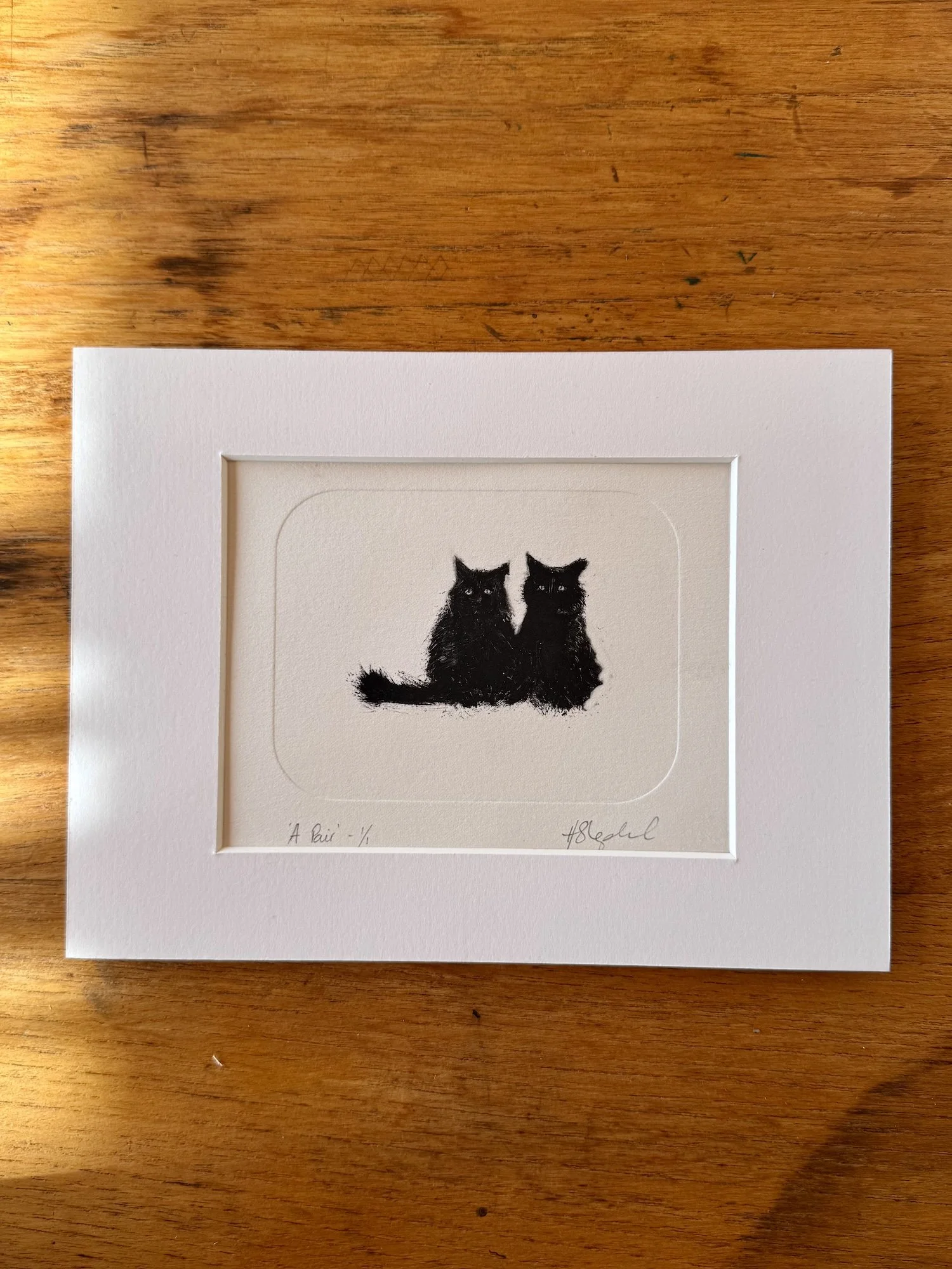 A Pair - Original Monotype Print