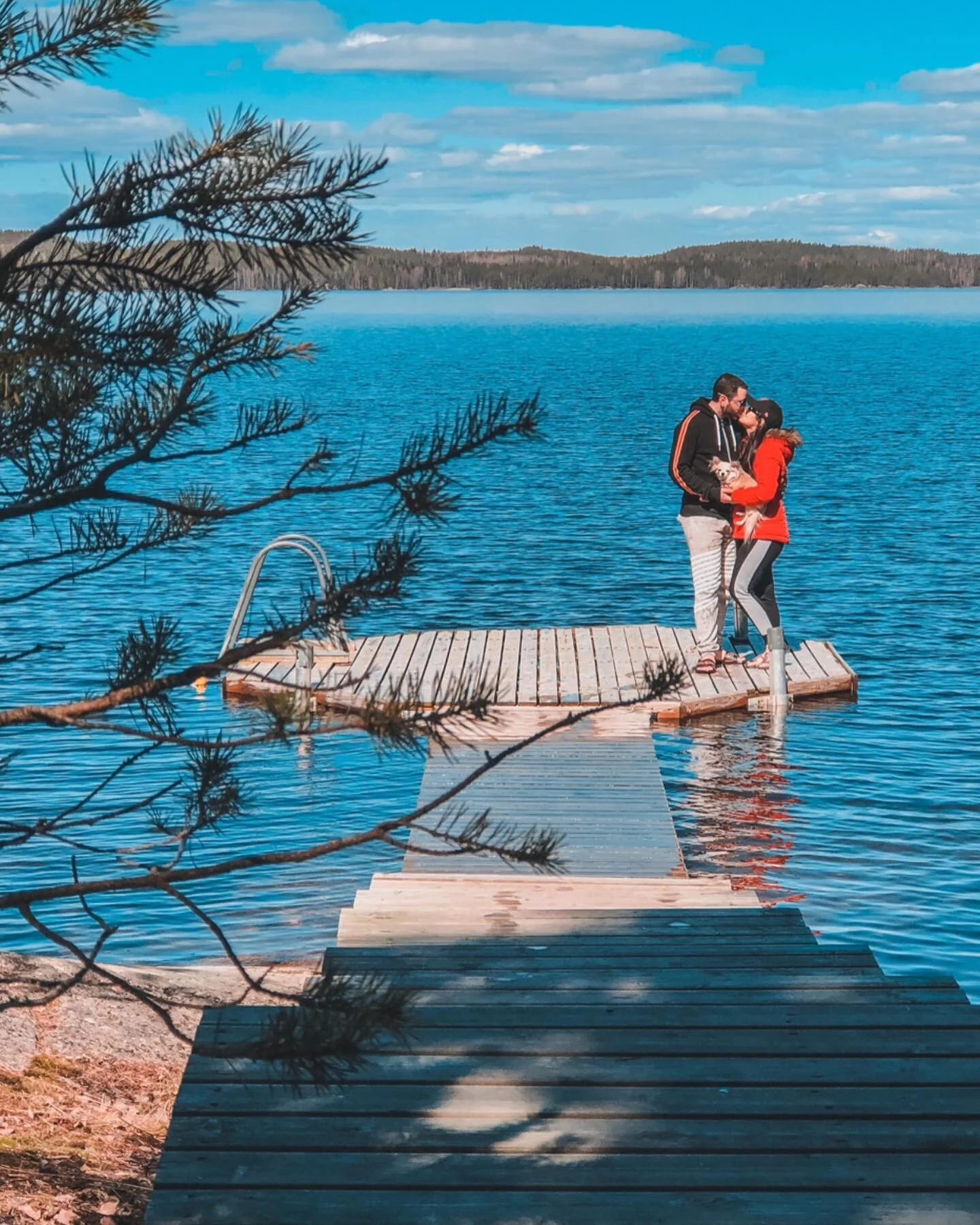 The best part of everyday! 
#family #nature #eueela #lake #summercottage #finland #youandi #loveit