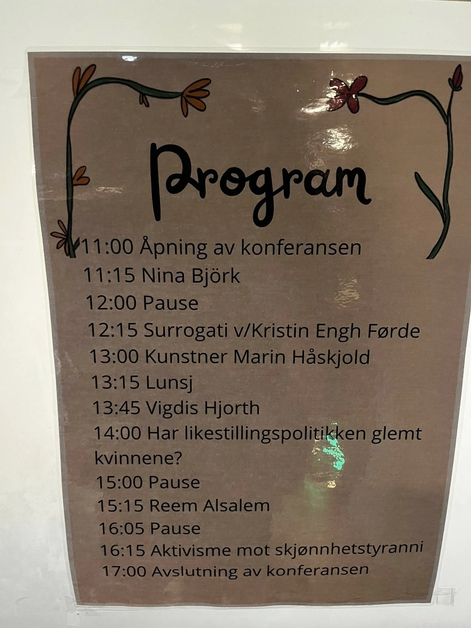 Program for dagen