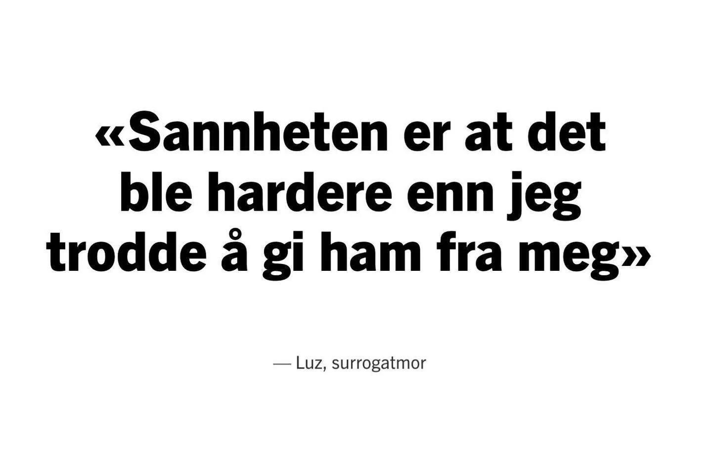 ‼️Norske par utnytter fattige kvinner i utlandet.

Klassekampens sterke reportasje om Luz i Colombia viser surrogati slik det faktisk er. Brutalt, kvinnefiendtlig og dypt dehumaniserende.

Luz bar fram et barn for et norsk par. Etter 17 timers f&osla