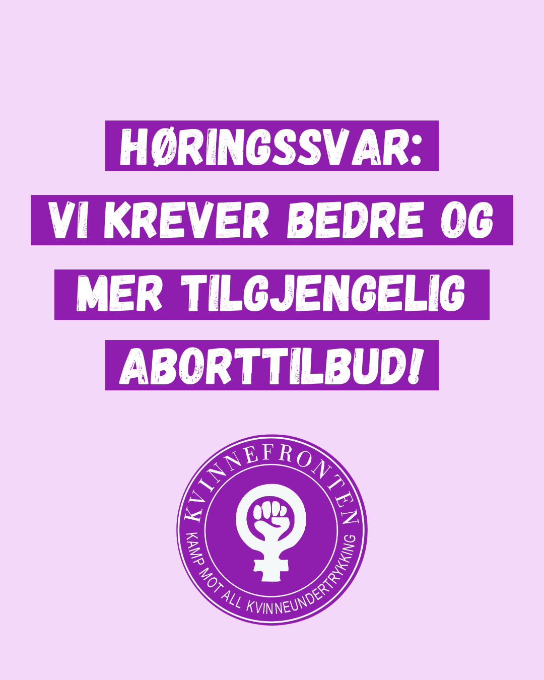 Høringssvar: Tidlig hjemmeabort i de kommunale helse- og omsorgstjenestene 