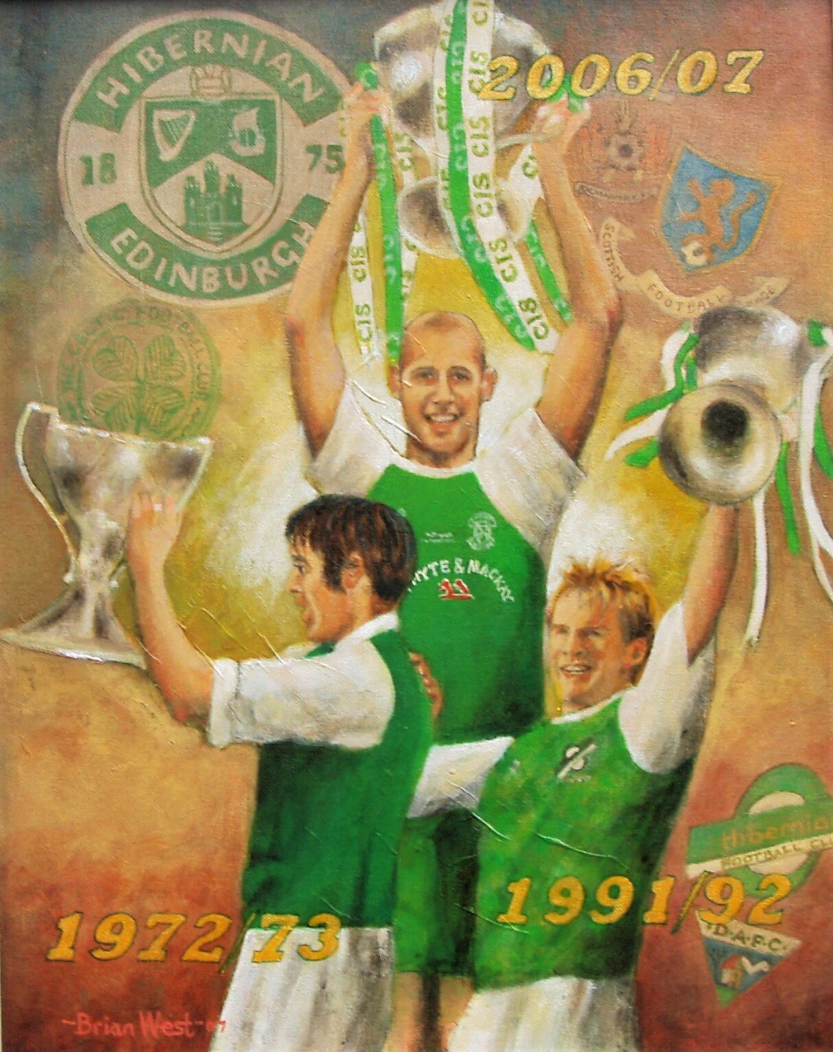 Hibernian FC C I S Cup-winning captains