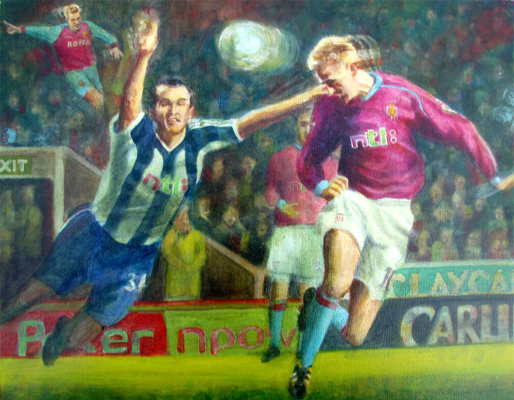 For PETER CROUCH  -  His Villa Debut Goal &amp; featured in his book ’Walking Tall’.