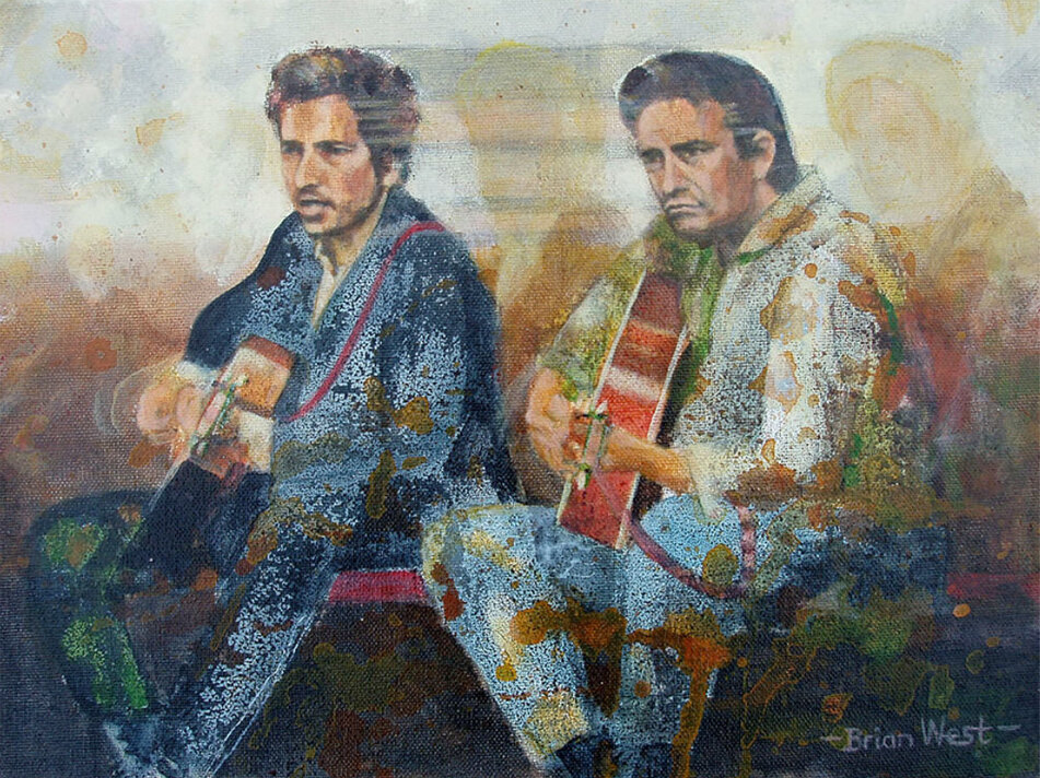 BOB DYLAN &amp; JOHNNY CASH  -  Nashville Meet-Up.