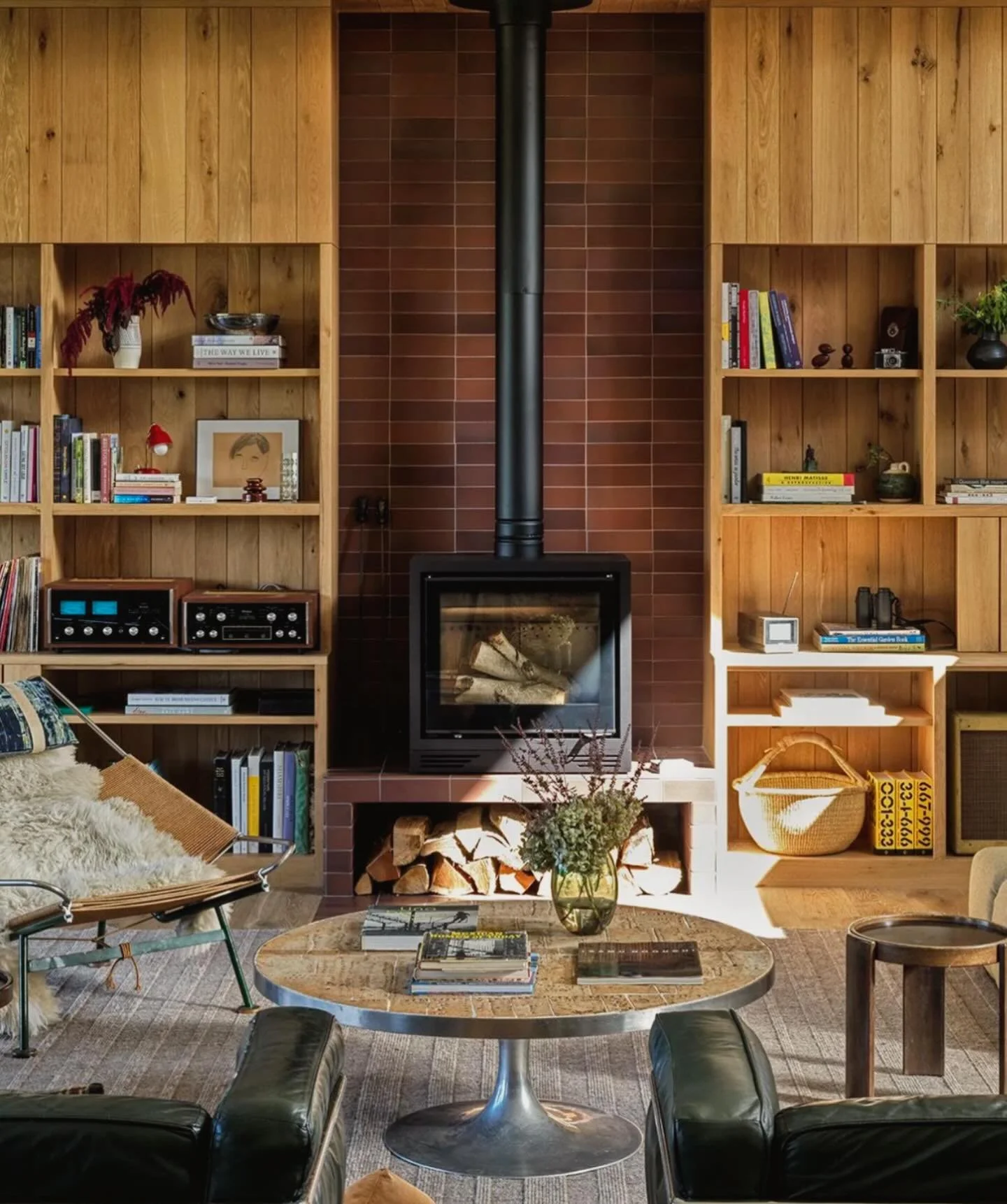 Remember this weekend is spring forward. Let the light shine in.
Living room moment from our Vermont project. #heathtile #sunlight #skihouse

Photo by @chrismottalini 
@archdigest @redhousebuilding