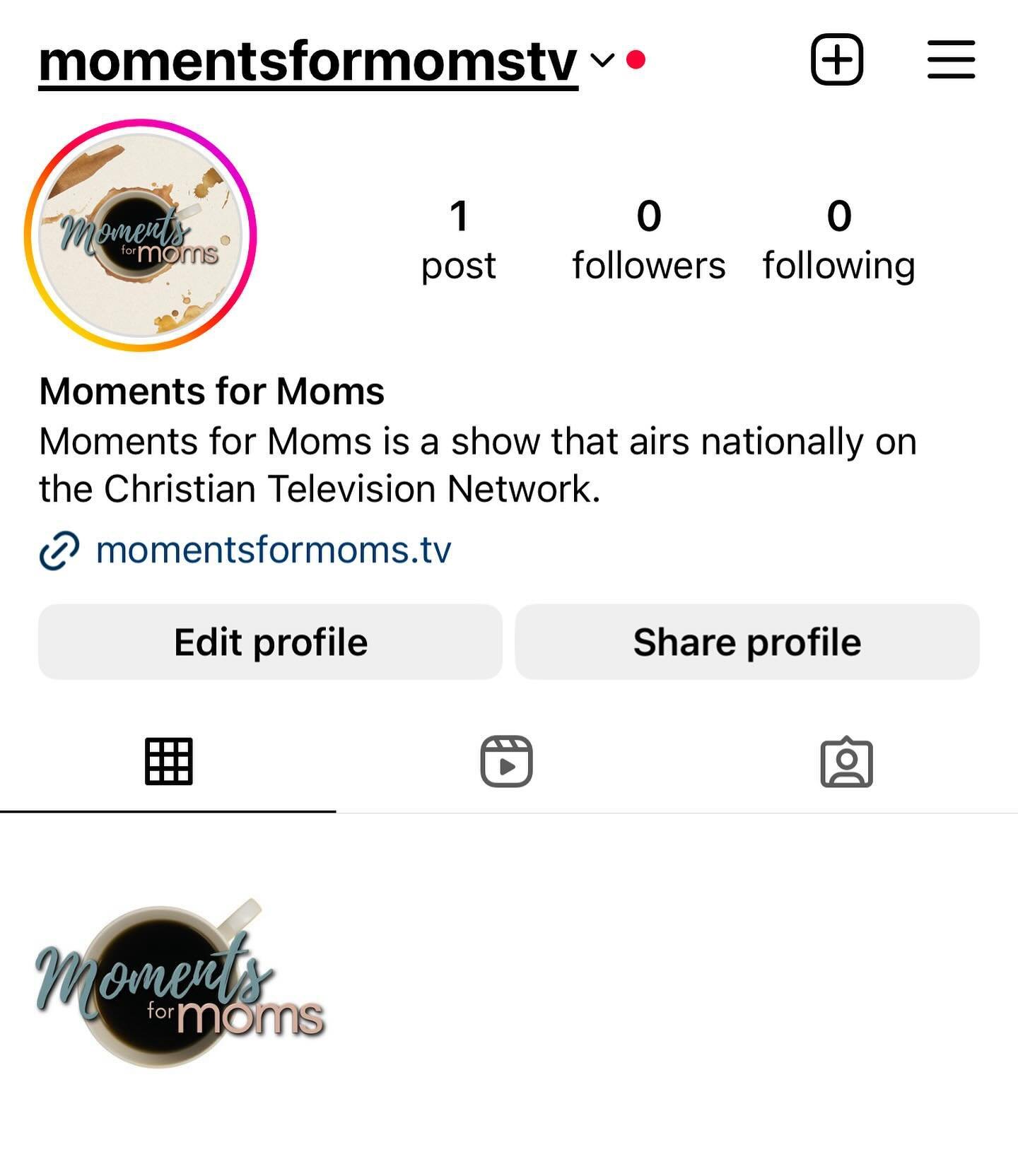 ‼️🔔🚨NEW ACCOUNT 🚨🔔‼️
If y&rsquo;all followed Moments for Moms please take a minute and follow the new page @momentsformomstv 
Thank you! Hope to see you there 💙💜🥳