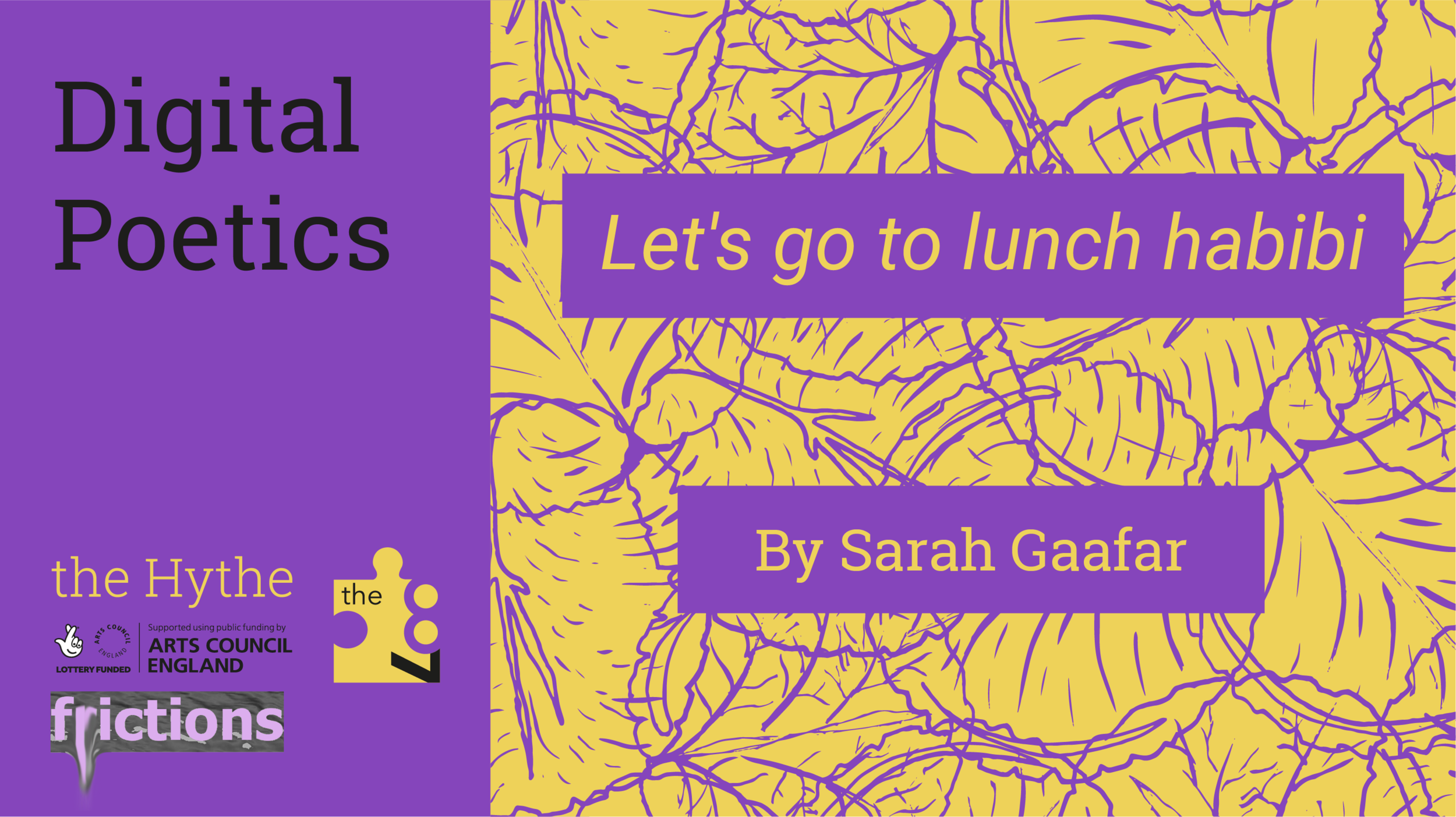 Digital Poetics #17 x F(r)ictions: Let's go to lunch, habibi by Sarah Gaafar
