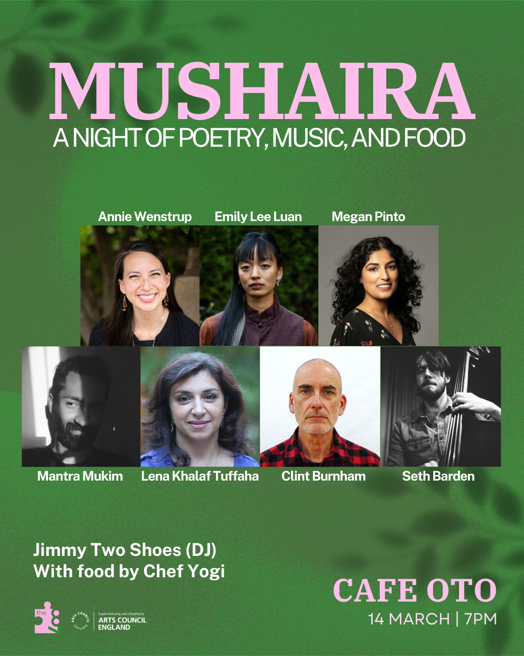 Mushaira: Emily Lee Luan + Megan Pinto + Seth Barden + Annie Wenstrup + Lena Khalaf Tuffaha + Mantra Mukim + Clint Burnham