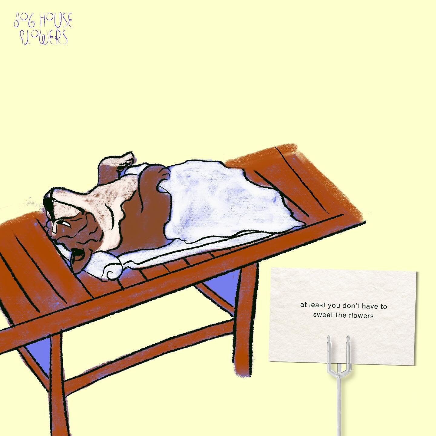 Don&rsquo;t sweat the small stuff like flowers. Sweat the big stuff like tax season and balding. More info at @sweatseshws 🌸💧