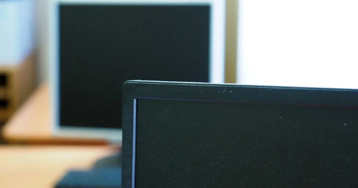dusty computer monitors