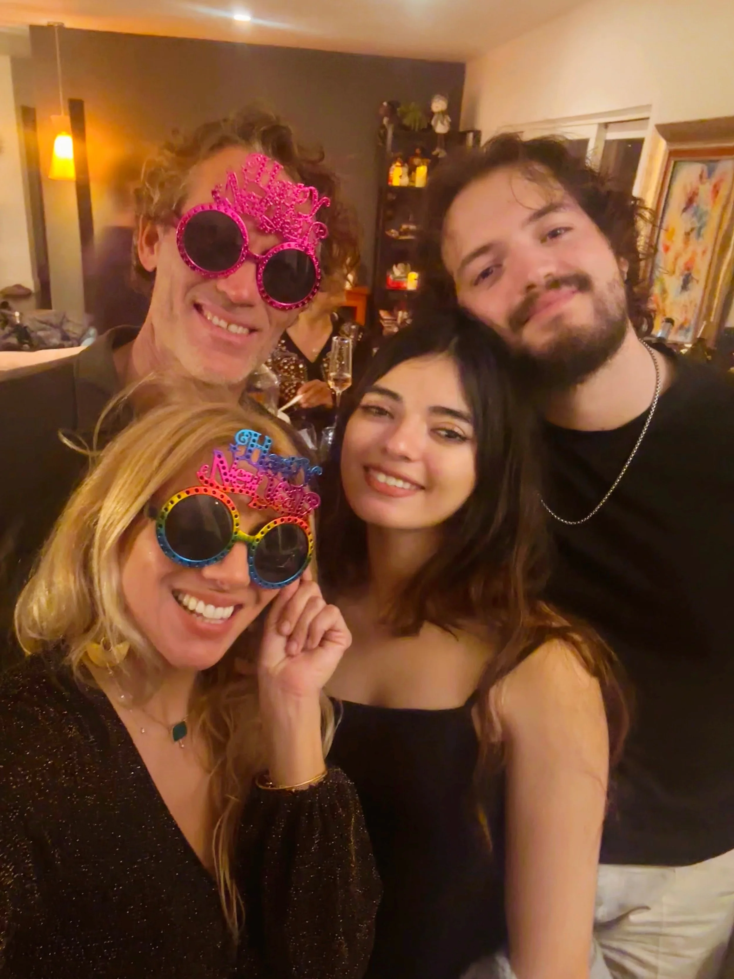 Scott with Adela's family