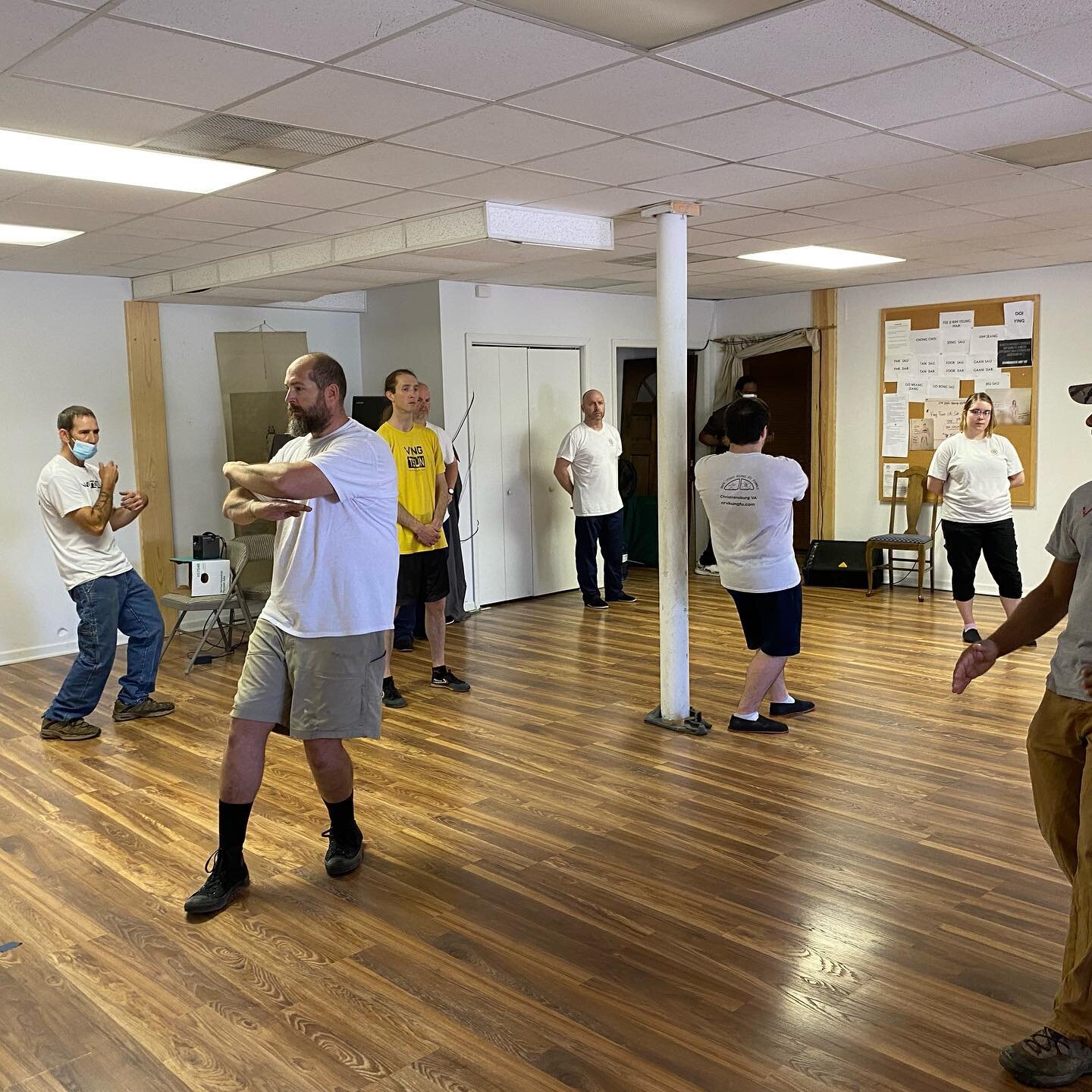 Saturday workout a couple weeks ago at the Christiansburg school. www.nrvkungfu.com