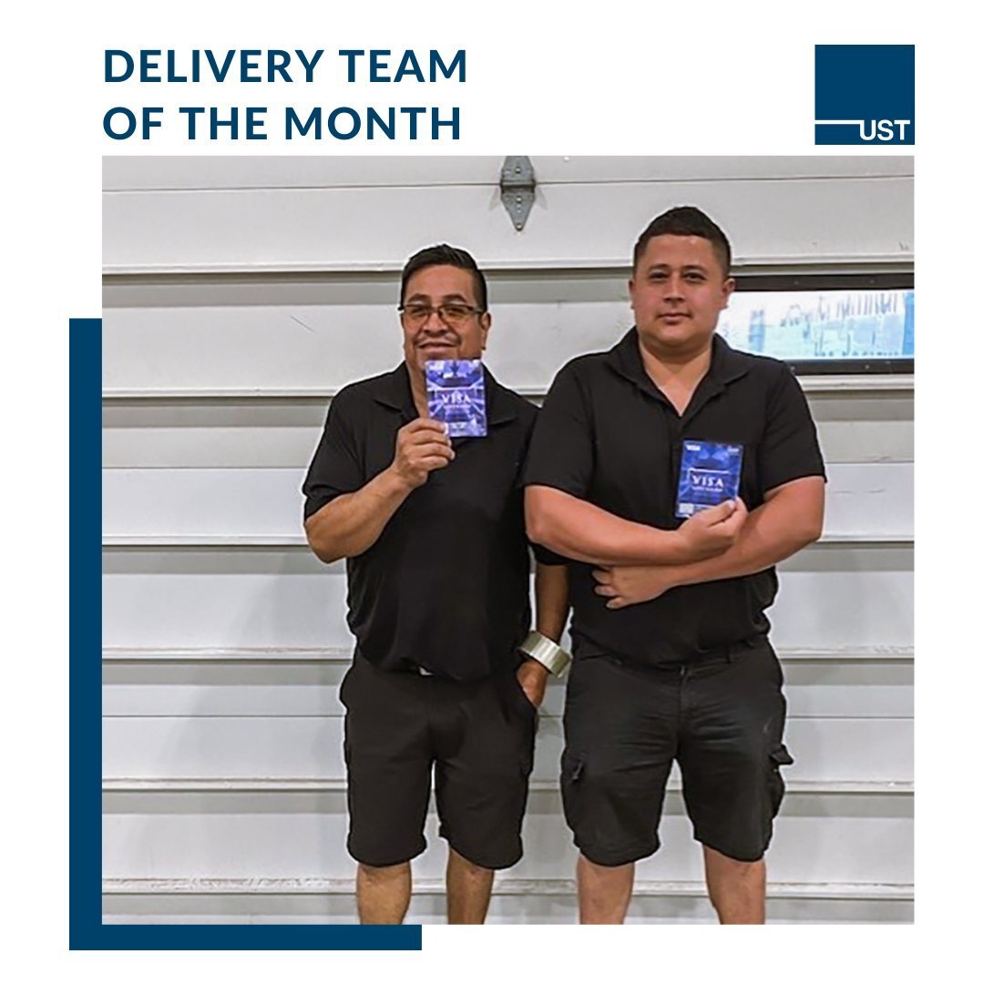 Osvaldo and Oscar set the standard for excellence in delivery. This team arrives early to work every day and loads their truck the UST way. Partners in Chicago say this is the team to lean on when it comes to customer service. Congratulations to UST'