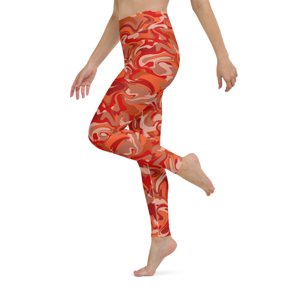 Buy PERSIT Women's Printed Yoga Pants with 2 Pockets, High Waist Non  See-Through Tummy Control 4 Way Stretch Leggings Online at desertcartINDIA