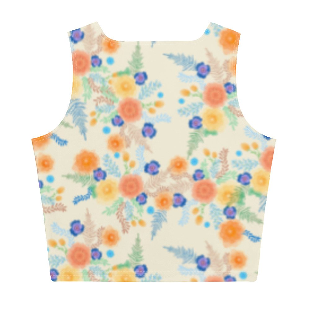 French Garden Crop Top — Curious Colour