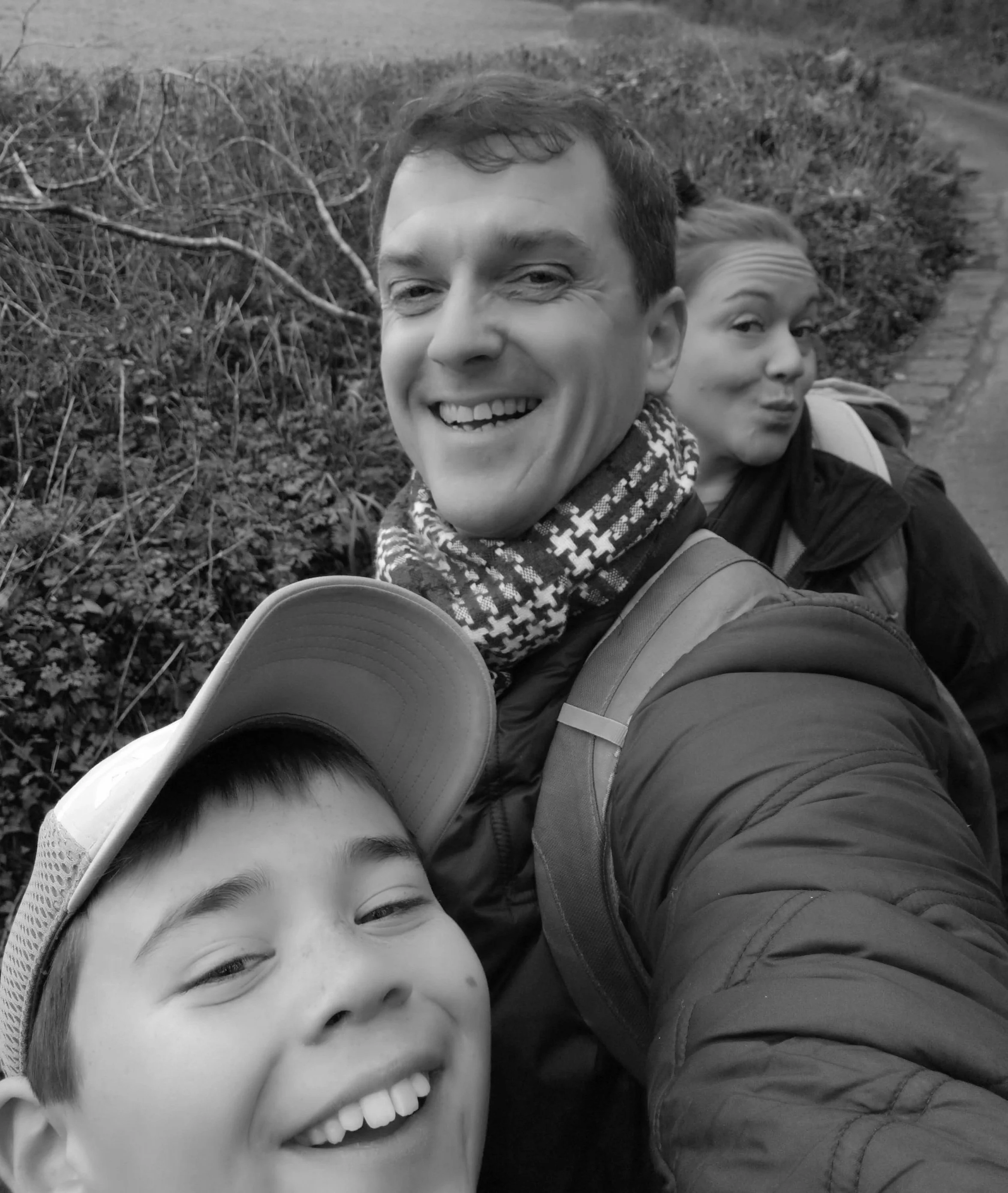 My family out and about, not training at home. Go for a walk as you don't always need a trainer with you.