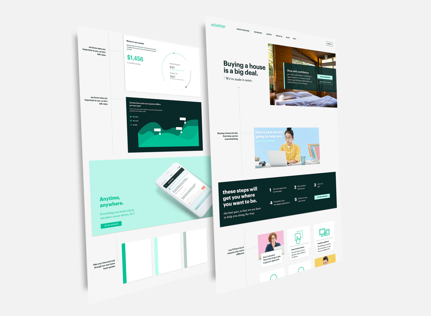 Landing page prototype, 2016