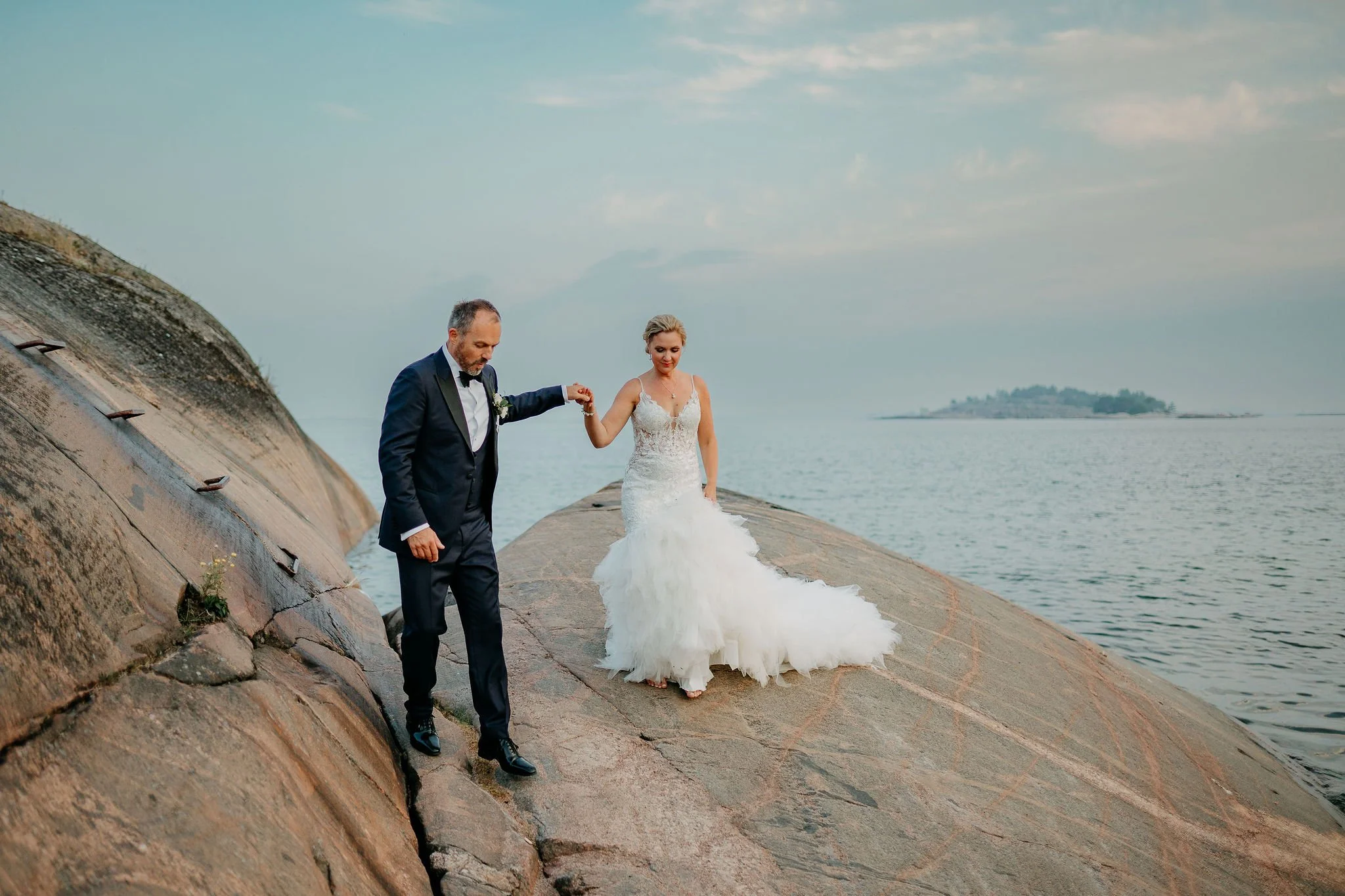 Merelliset hääpotretit Hangossa