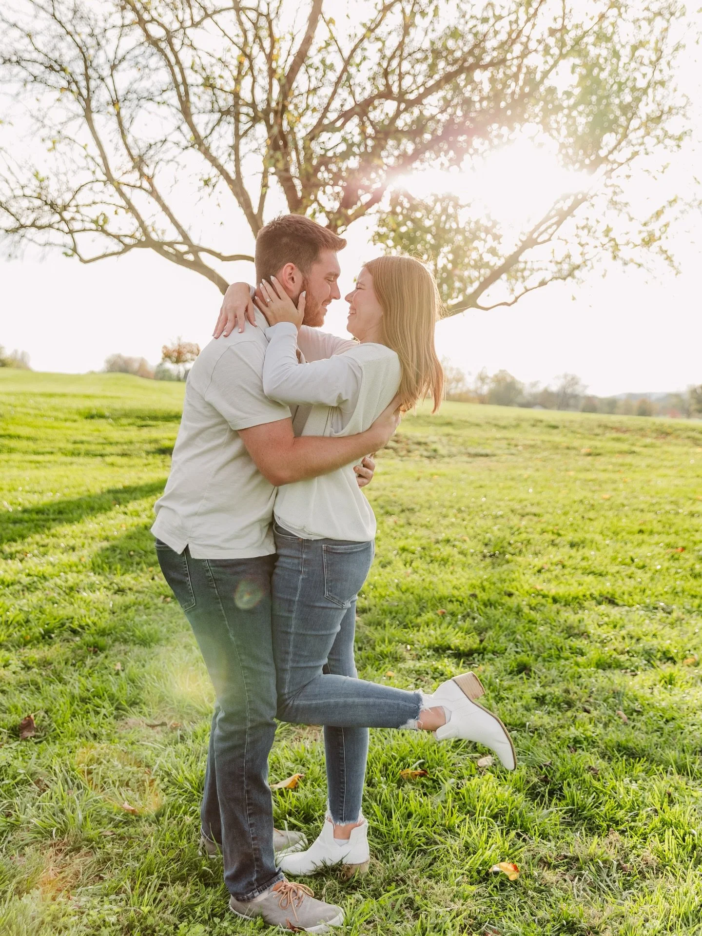 These lovebugs made this @harlinsdalefarm engagement shoot absolutely magical 🐞✨🌅

&mdash;&mdash;
Franklin, TN 
Nashville, TN
Wedding photography 
Engagement photographer 
Save the Date
Engaged 
Love
Couples