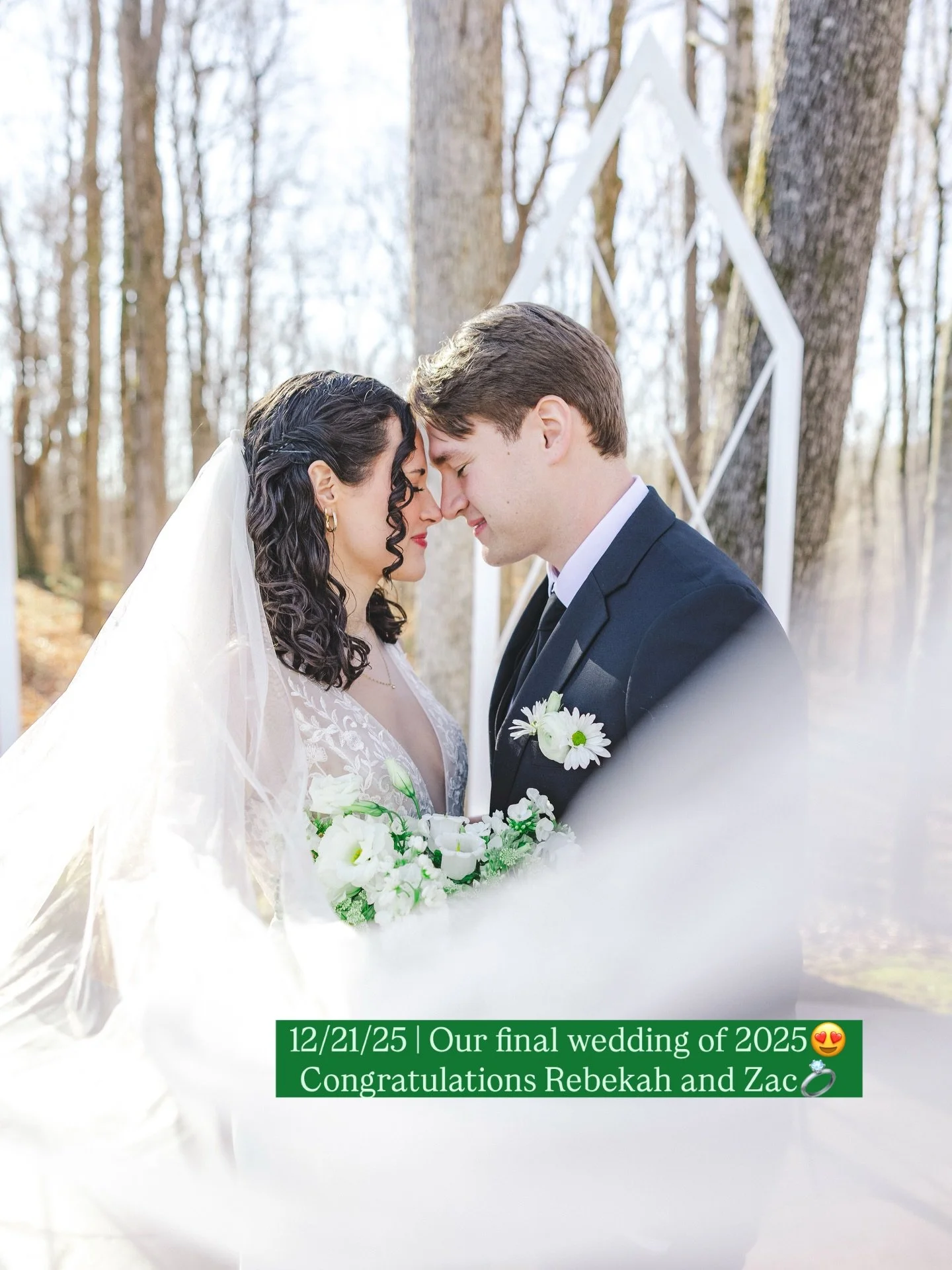 Wrapped up this year with one last wedding 🙂

What an incredible year for us! This marked the official start of Culver Wedding Co.'s journey. 

With Madison by my side, we've grown the business, met amazing couples, and captured unforgettable photos