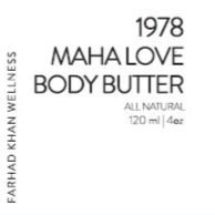 1978 Maha Love Body Butter
