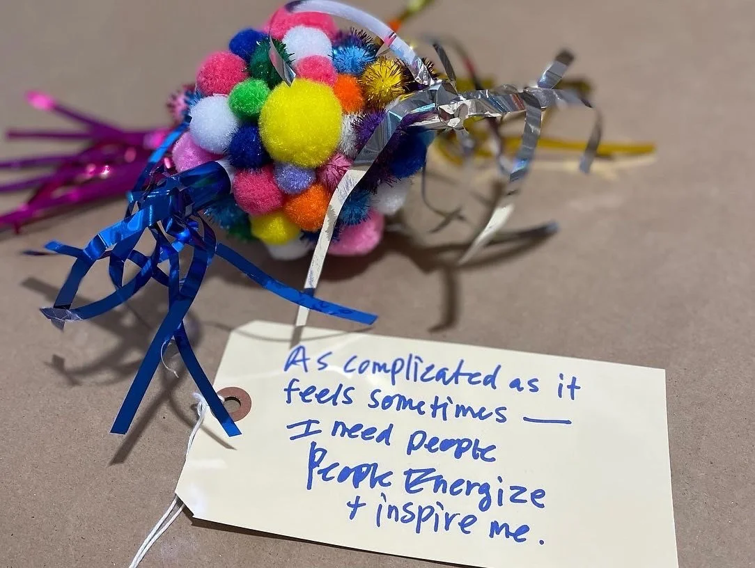 Colorful creation from a New York Team-building workshop for American Express