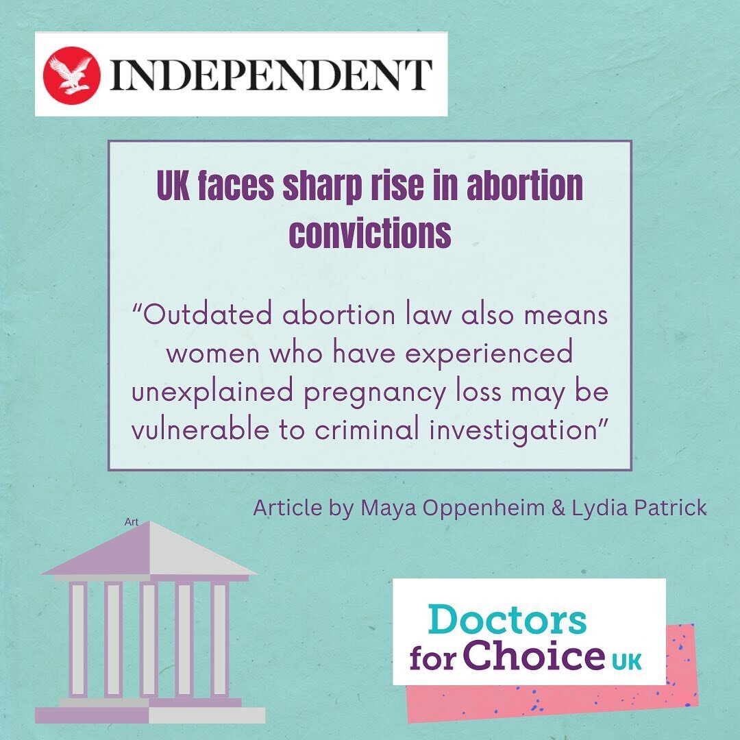 Latest piece by @maya_oppenheim and @lydia_patrick in @the.independent drawing attention to the fact that abortion remains criminalised in England, Scotland and Wales. Read about the harrowing stories of women facing investigation and prosecution aft