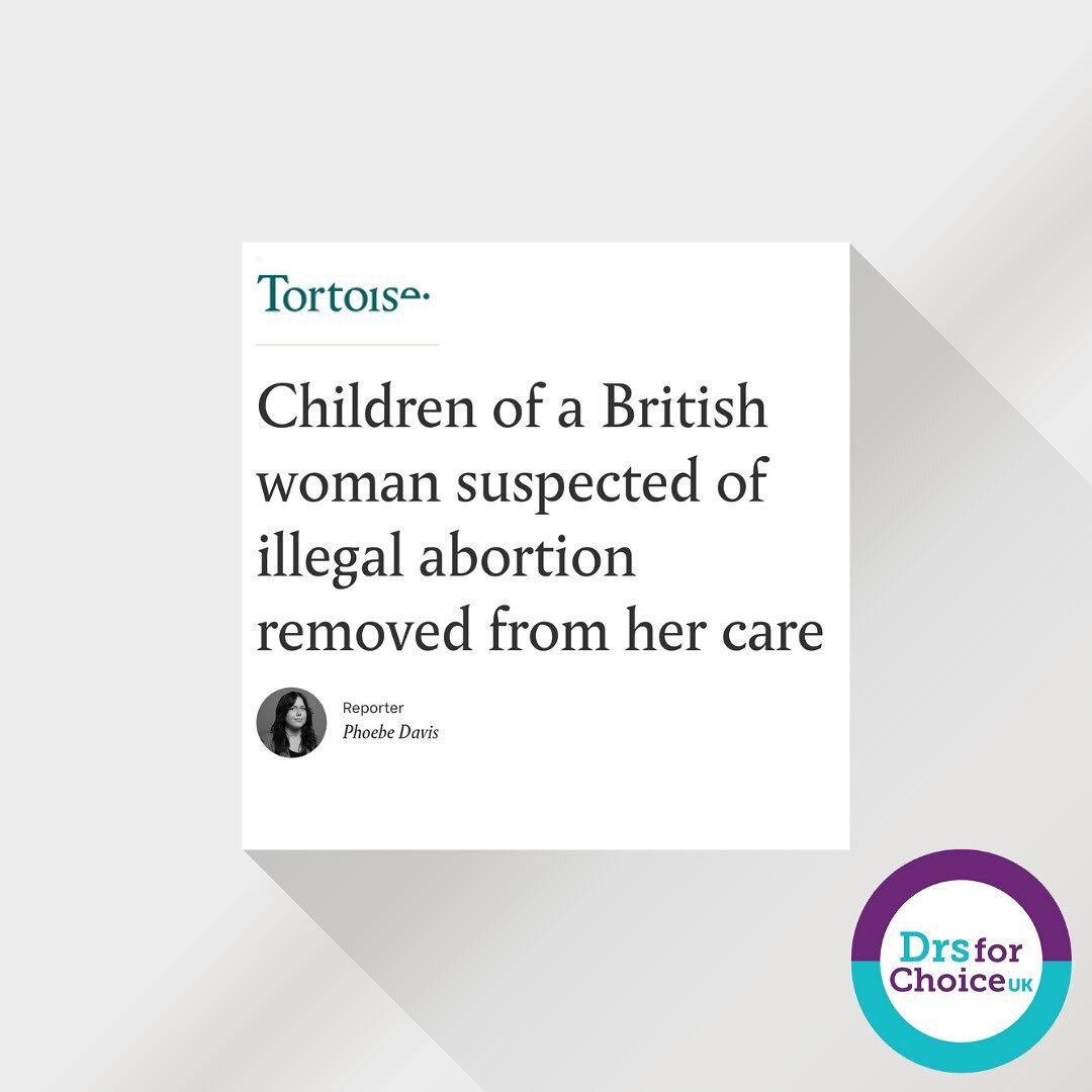 The abhorrent treatment of women and their families must end now. Another horrifying read from @tortoise - talking about a family whose children have been removed following an accusation on the basis of the 19th century law criminalising abortion in 