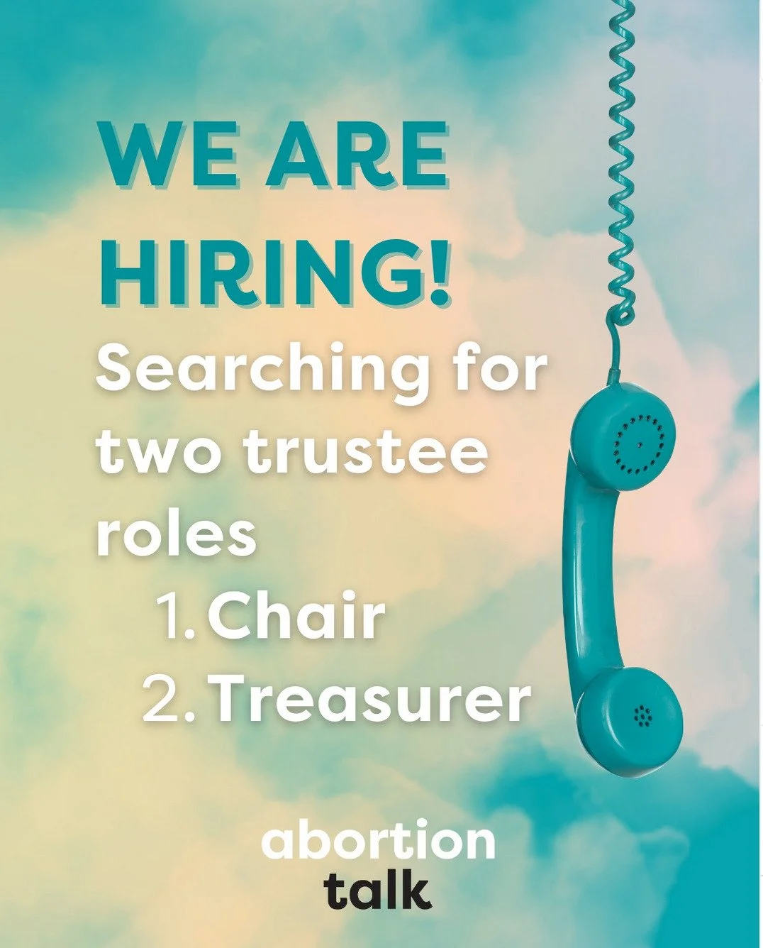 Our friends over at @abortion_talk_ are recruiting trustees for their board, as well as volunteers to operate their abortion-supportive talkline. If you are interested, please head to their profile for more details! #abortion #abortiontalk #abortions