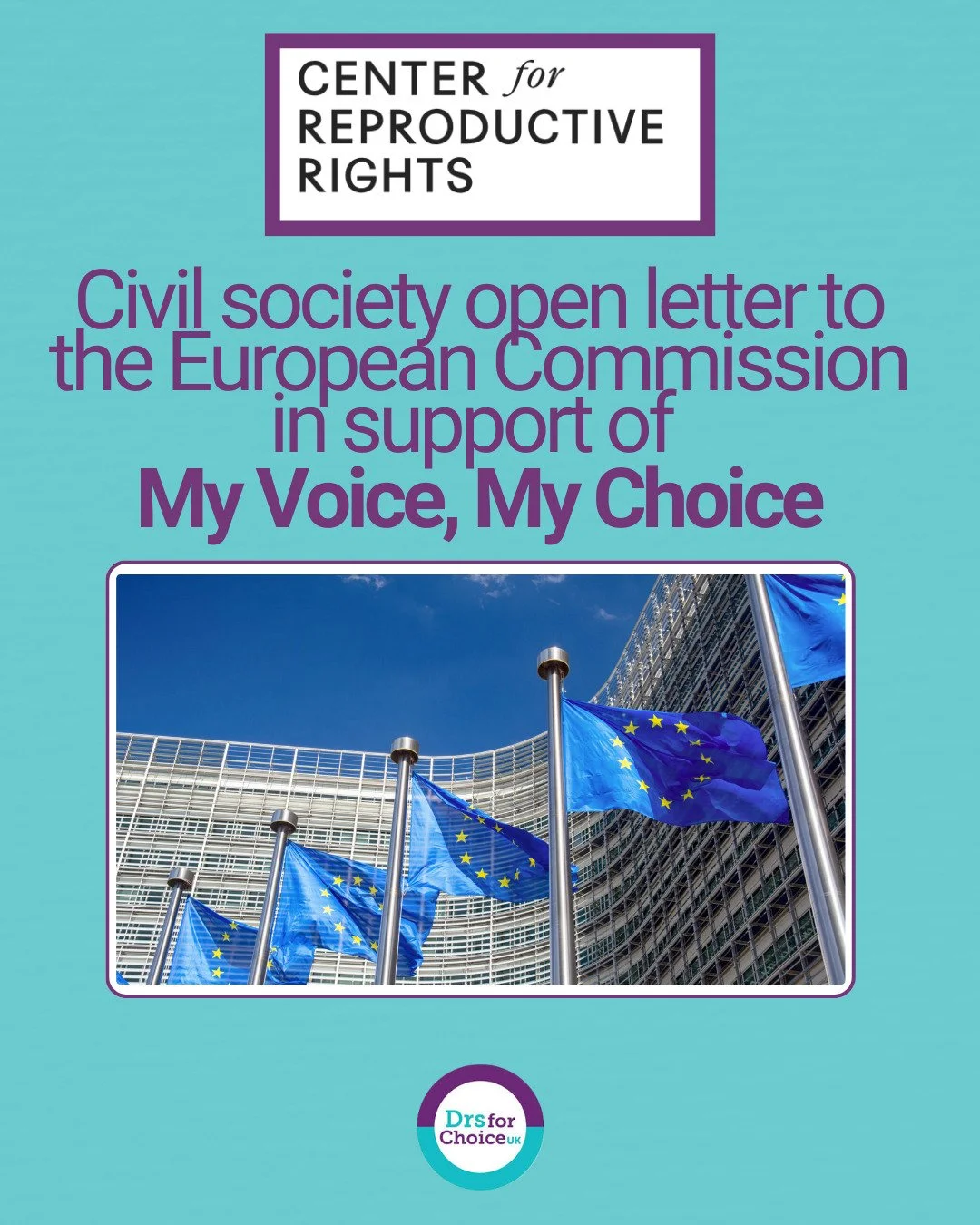 Today, 170 civil society organisations from across all EU Member States published an open
letter calling on the europeancommission to act on the #MyVoiceMyChoice European Citizens&rsquo;
Initiative.
Across the EU, inequalities in access to safe and l