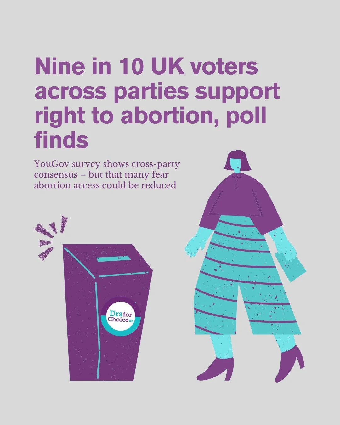 Regardless of the results of the recent elections, may we remember that people are united on the front of abortion, even though the loud anti-abortion minority get disproprotionate air-time. 1 in 3 women will have an abortion in their lifetime, 9 in 