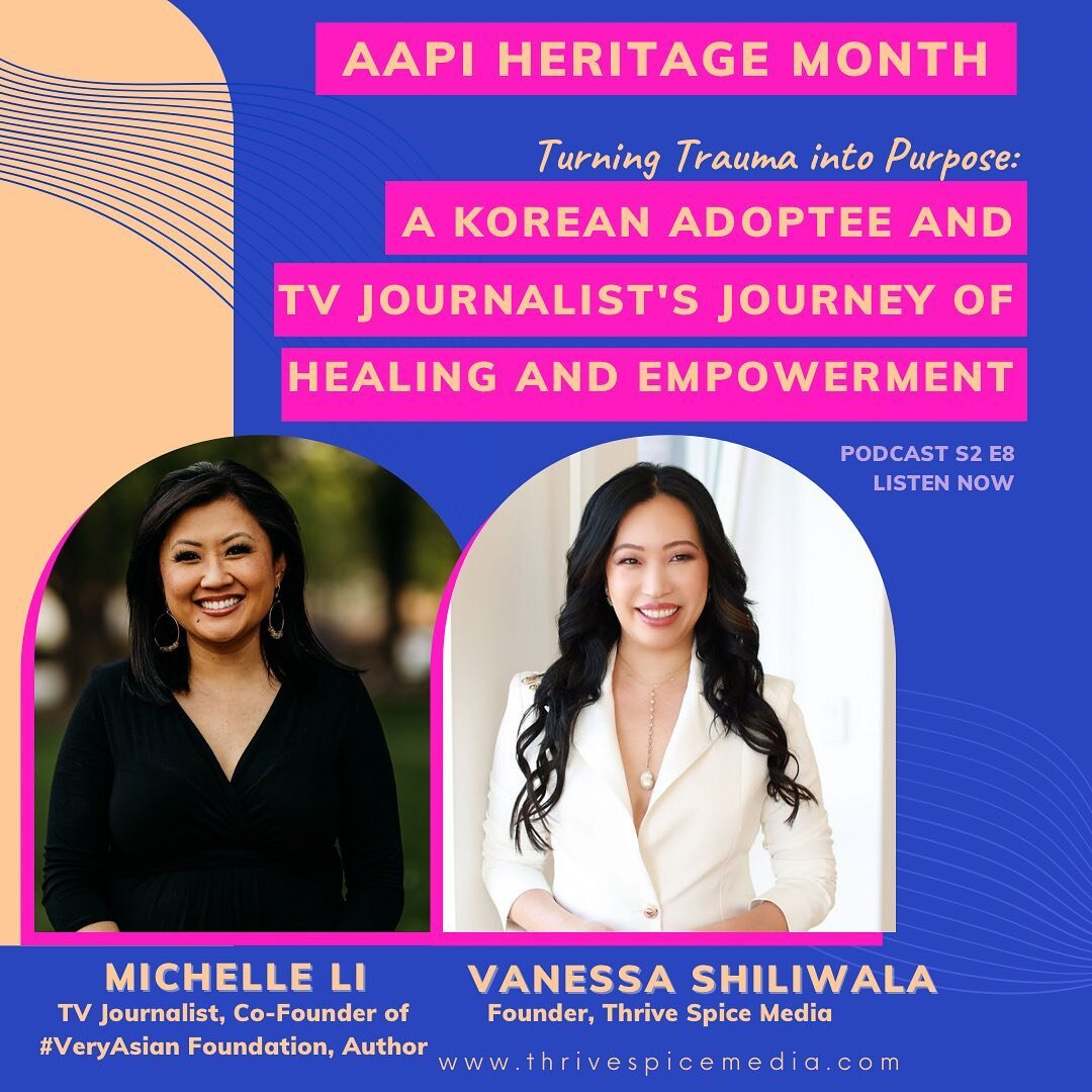 📣 NEW AAPI Heritage Month podcast episode 🎉 with very special guest @michellelitv! We also met IRL in NYC at the @theveryasianfoundation event earlier this spring 🥰 (swipe for 📷) so it&rsquo;s especially meaningful to me to share our conversation