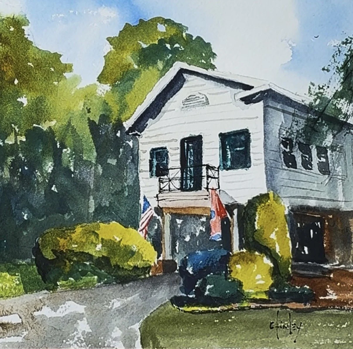 Watercolor in the Woods Retreat with C. Finley Art