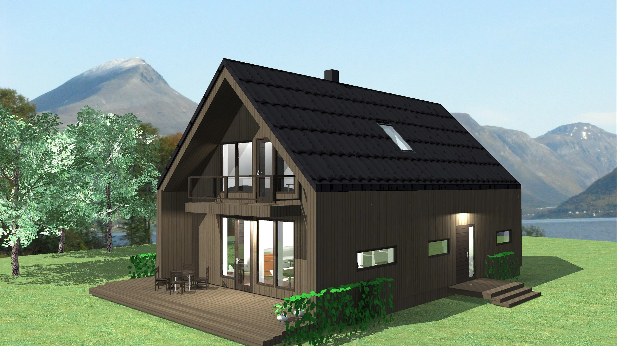 Eramu eskiis saarele, projekteerimine ja 3D