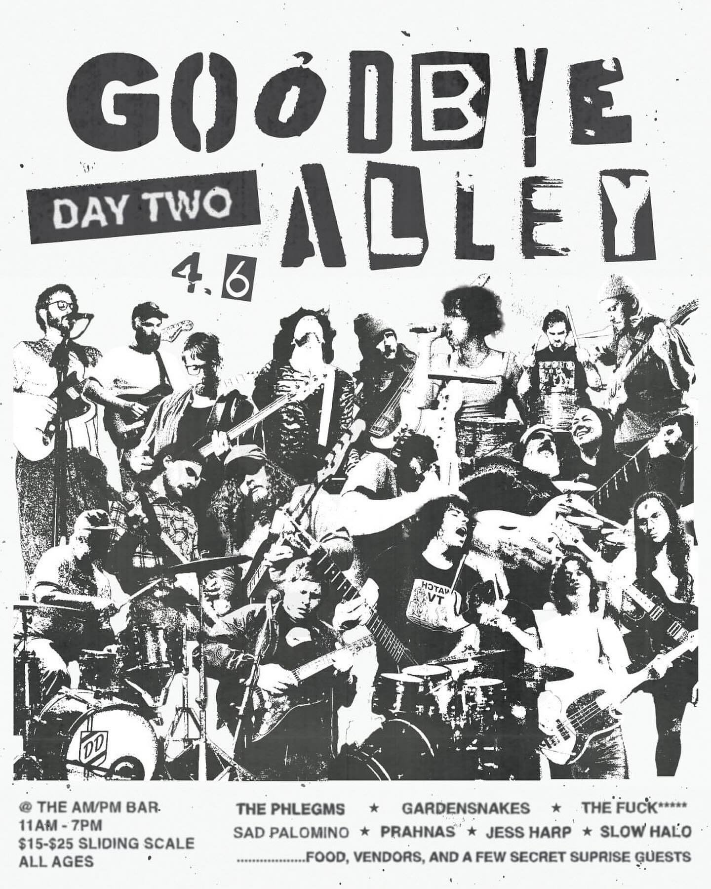 We are HONORED to say the least to be a part of the Goodbye Alley weekend and can&rsquo;t wait to see you there. 🥲🥲🥲

You can find the usual free plan B, condoms, and information at our table along with some handmade goods from some folks in the C