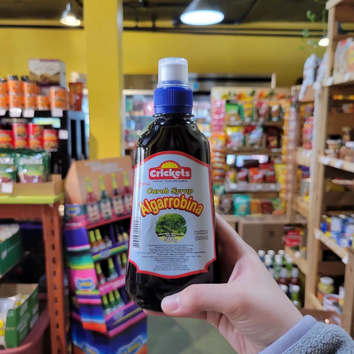 New in from Peru! 
Algarrobina or Carob syrup is a very popular ingredient in Peruvian cuisine and can be used in smoothies and cocktails!
Available now @villa.servin
.
.
.
.
.
.
.
.
.
.
.
.
.
.
.
#peruvian
#peruviancuisine #peru #algarrobina #carobs