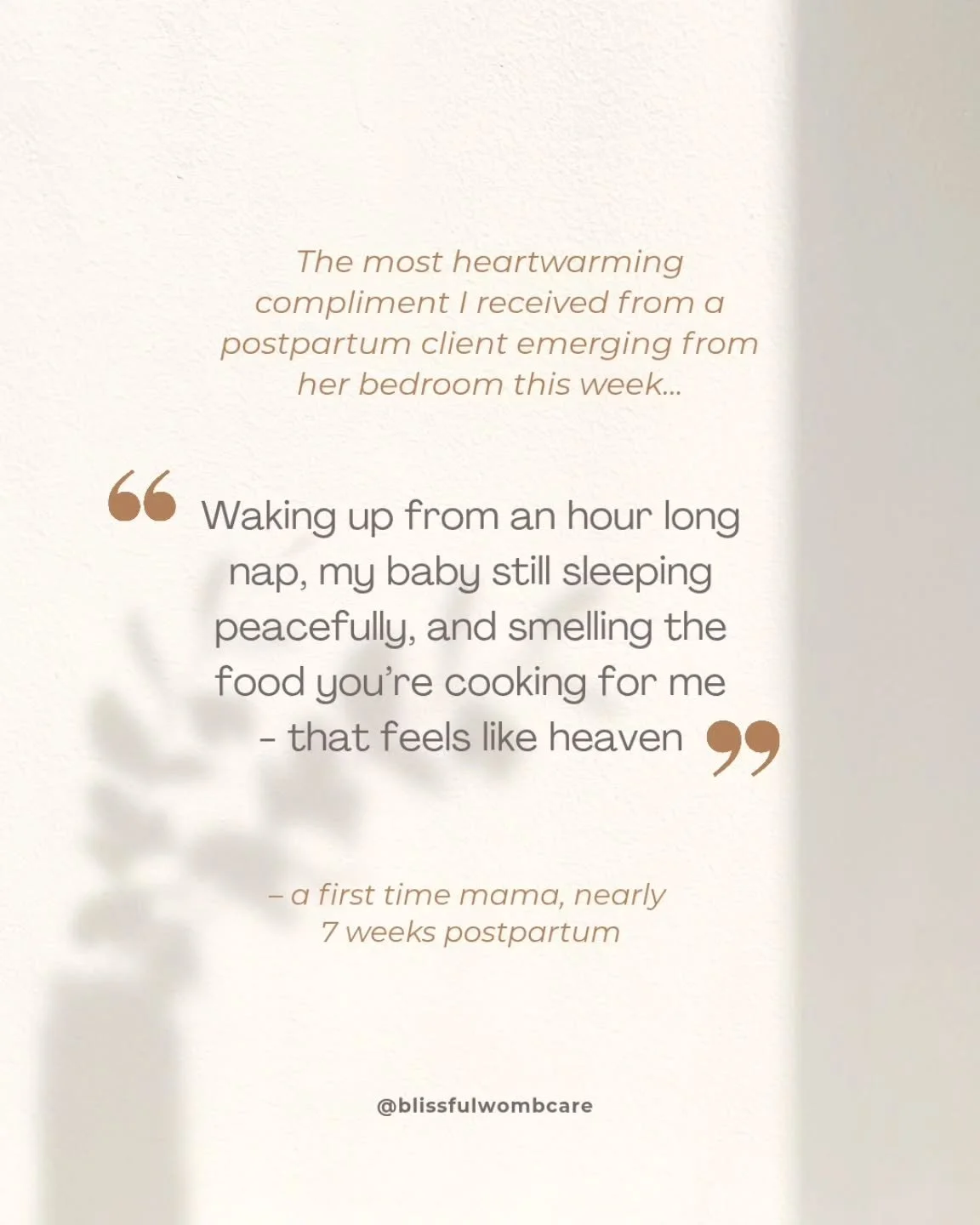 This is the magic of receiving my postpartum care 🥰

One of the best ways to boost oxytocin (the love and bonding hormone) is through the smell of food being made for you 

I receive so many compliments from something so simple as onions sauteing to