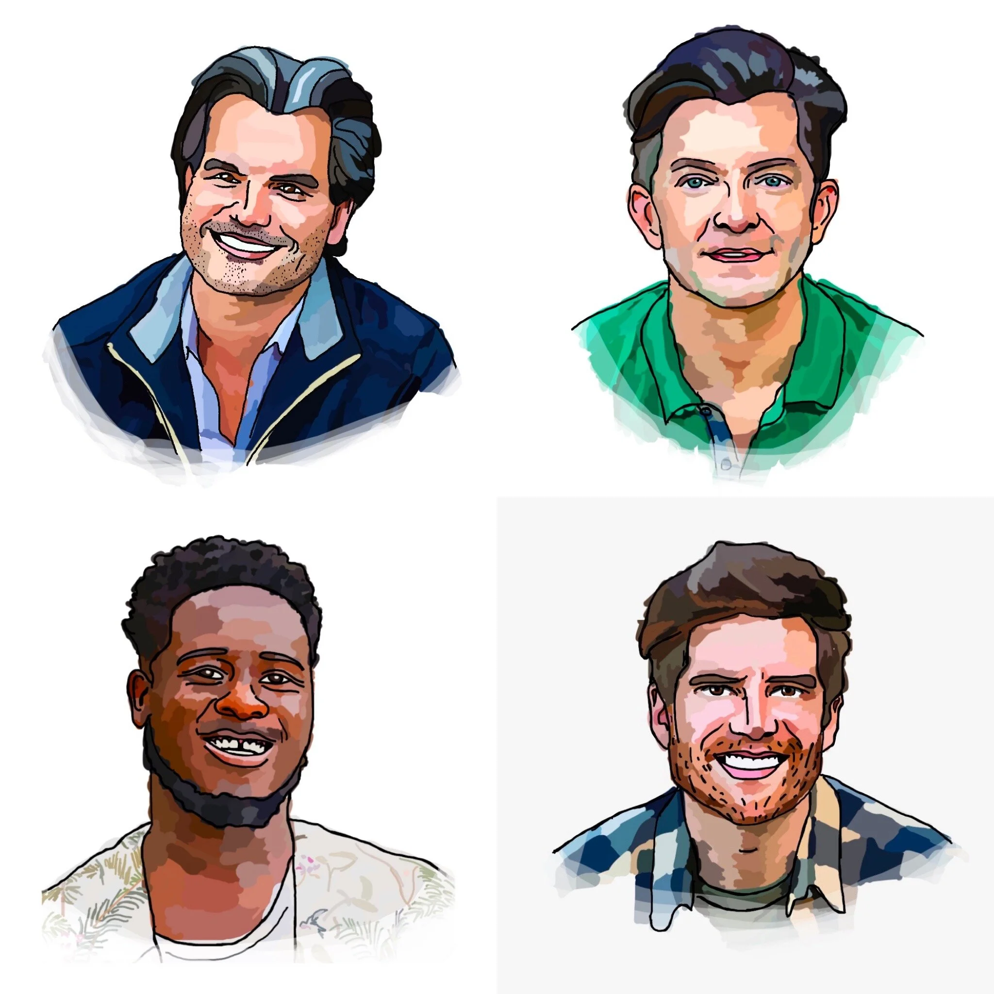 The Gayly Dose Cast Portraits