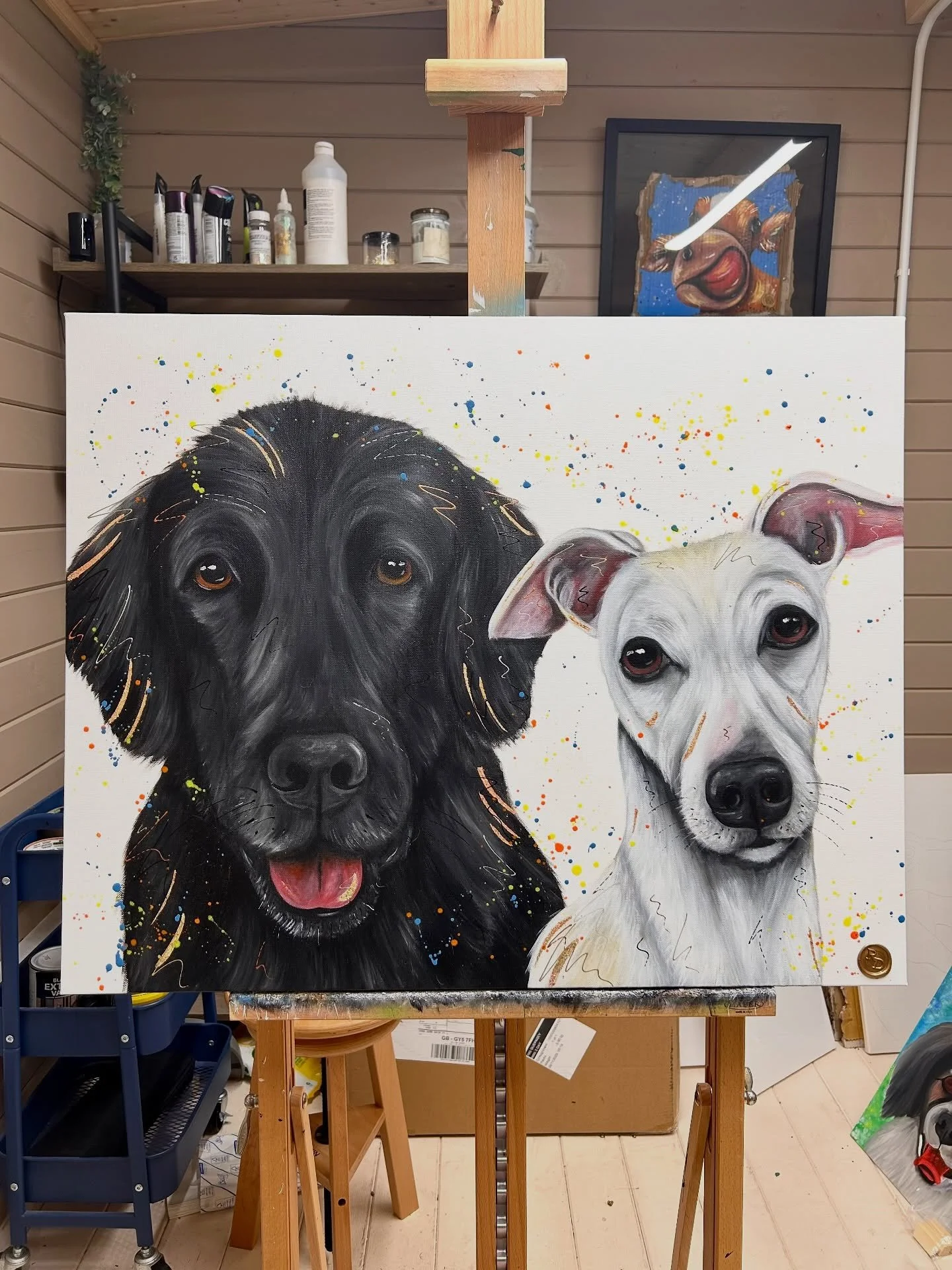 My first ever pawtrait to Norway 🇳🇴 🐶