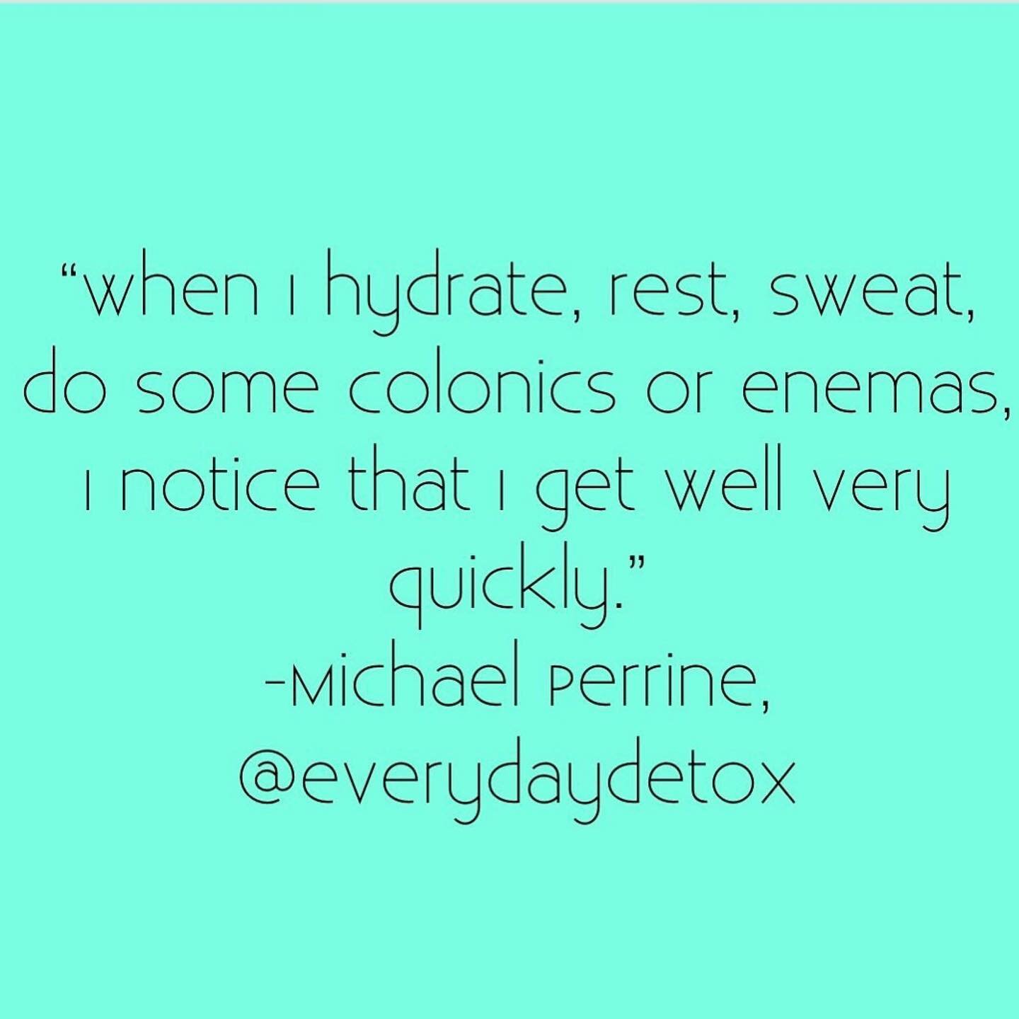 I don&rsquo;t think Mike needs to worry about getting sick, but if he did! The proof is in the simple pudding. New podcast out this week with Mike Perrine of @everydaydetox ... pleasure speaking with him. He&rsquo;s rad. Tune in ASAP! To listen: Go t