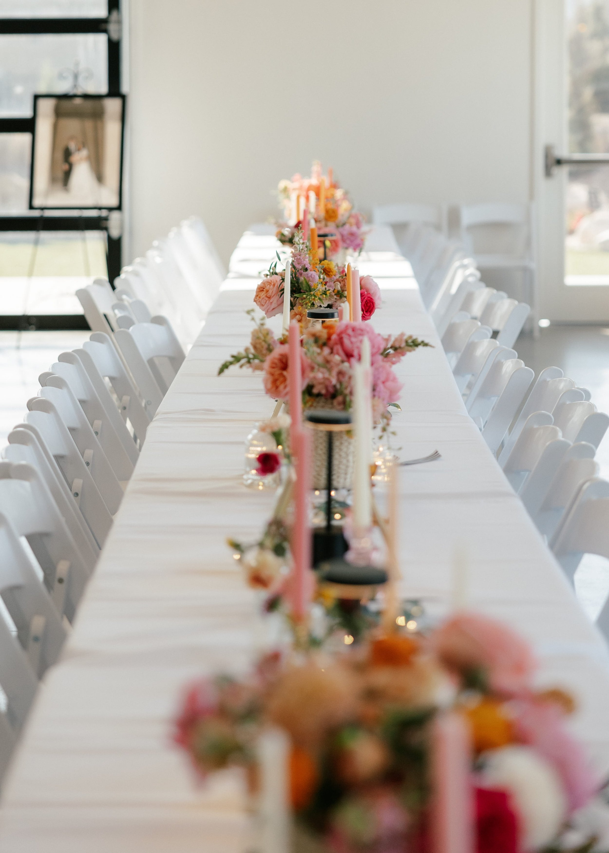 Banquet Table with Florals