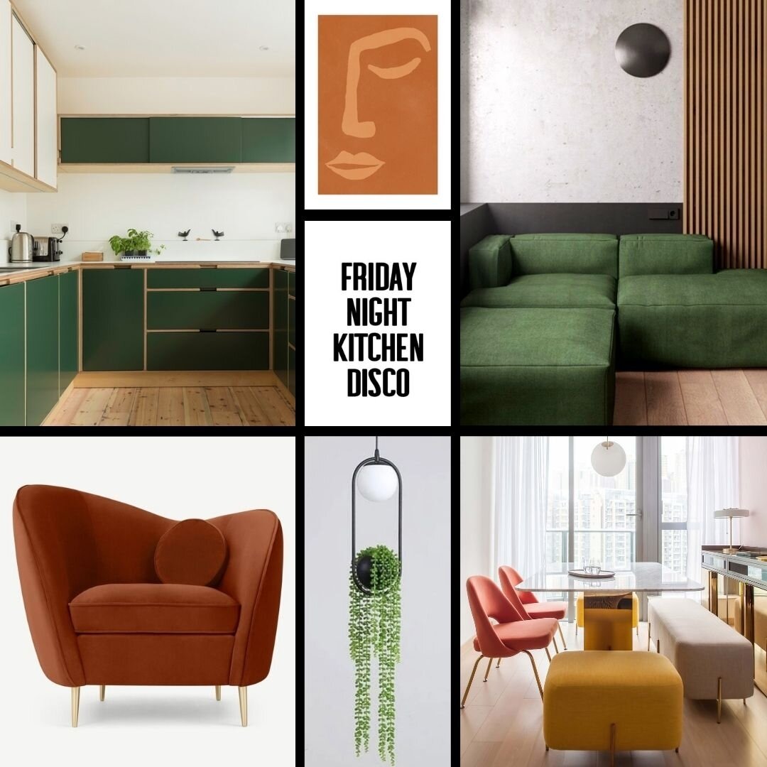 I absolutely loved working with @jess_leader on the interior design concept mood board for her new HMO 😍⁠
⁠
Jess wanted something fun as this property will be for students &amp; that would tie in with Jess's brand colors. ⁠
Love this? 🧡💚⁠
⁠
-⁠
And