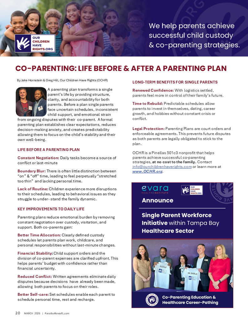 Co-Parenting: Life Before &amp; After a Parenting Plan